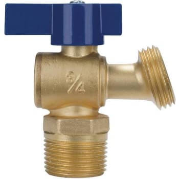 Nibco 3/4 In. Quarter Turn Mip Boiler Drain (Brass)