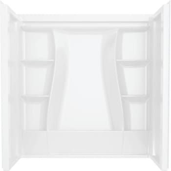 Image for Delta Classic 500 60 In. X 61.25 In. X 32 In. Alcove Tub Surround (High Gloss White) from HD Supply