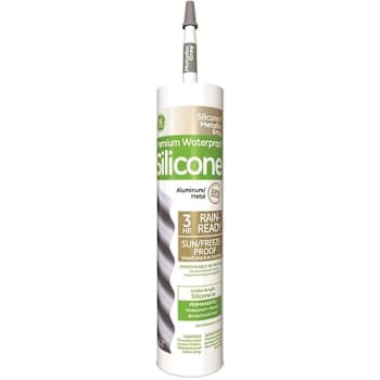 Ge 10.1 Oz. Gray Metal Silicone 2 Plus Sealant (12-Case)