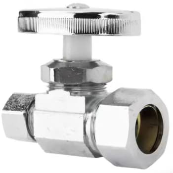 Image for Homewerks 1/2"fip Inlet X 3/8"o.d. Compr Outlt Multi-Turn Vlv Chrome from HD Supply
