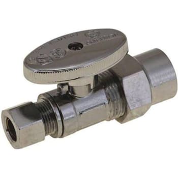 Image for Premier Quarter Turn Straight Stop, 1/2" Cpvc Socket X 3/8" Compression, Lead Free from HD Supply