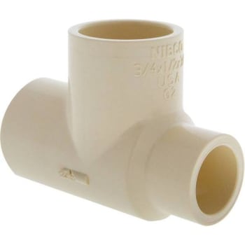 Image for Nibco 3/4 In. X 1/2 In. X 3/4 In. Cpvc-Cts All Slip Reducing Tee Fitting from HD Supply