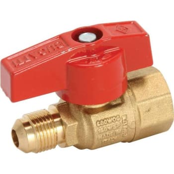 Image for Premier 1/2 In. X 3/8 In. FIP X Flare Gas Ball Valve from HD Supply