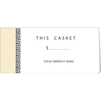 Image for Standing Casket Price Card with Border Design Package Of 100 from HD Supply