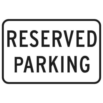 Image for "RESERVED Parking" Sign, Non-Reflective, 18 x 12" from HD Supply