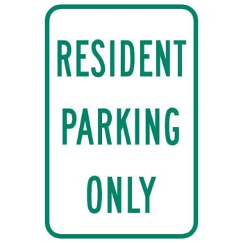 Image for Resident Parking Only Sign, 12 X 18 from HD Supply