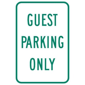 Image for "Guest Parking Only" Sign, Reflective, 12 x 18" from HD Supply