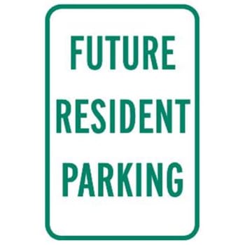 Image for "Future Resident Parking" Sign, Reflective, 12 x 18" from HD Supply