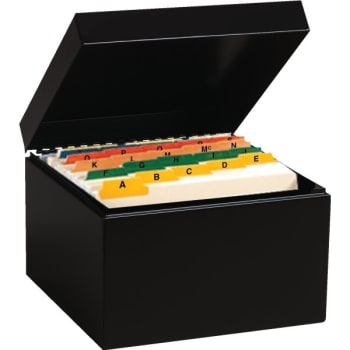 Image for Card File Box with A-Z Tab Set from HD Supply
