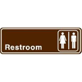Image for Restroom Interior Sign, 9 x 3 from HD Supply