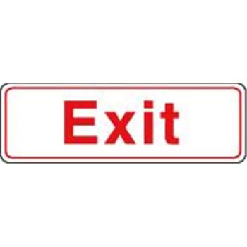 Image for Exit Acrylic Architectural Sign, Interior, 9 X 3 from HD Supply