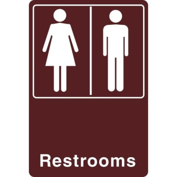 Image for Restrooms Interior Sign, 6 X 9 from HD Supply
