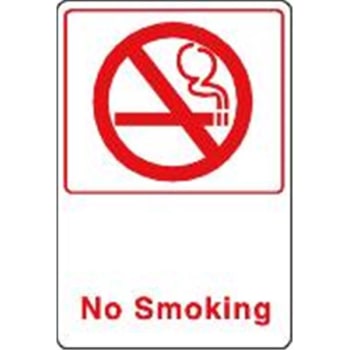 Image for No Smoking Acrylic Architectural Sign, 6 X 9 from HD Supply