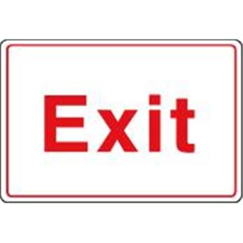 Image for Exit Acrylic Architectural Sign, Interior, 9 X 6 from HD Supply