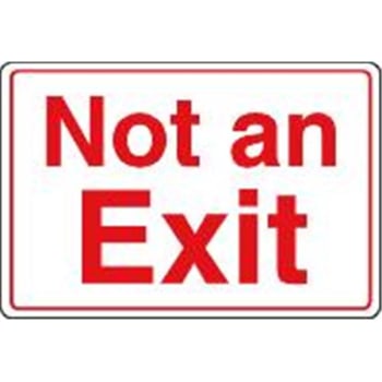 Image for Not An Exit Interior Sign, 9 X 6 from HD Supply