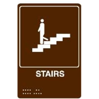 Image for Stairs Interior Braille Sign, 6 X 9 from HD Supply
