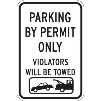 Image for Tow Warning/graphic Sign, Non-Reflective, 12 X 18" from HD Supply