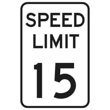 Image for "speed Limit 15" Sign, Reflective, 12 X 18" from HD Supply