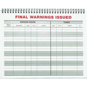 Image for Parking Violation Log Book, Large from HD Supply