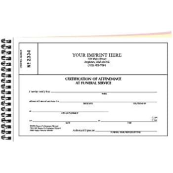 Image for 3-Part Certificate Of Attendance Book from HD Supply