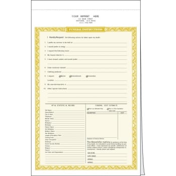 Image for 2-Part Pre-Need Forms Package Of 100 from HD Supply