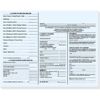 Image for Funeral Worksheet Draft Pad, Letter Size, Pack Of 100 from HD Supply