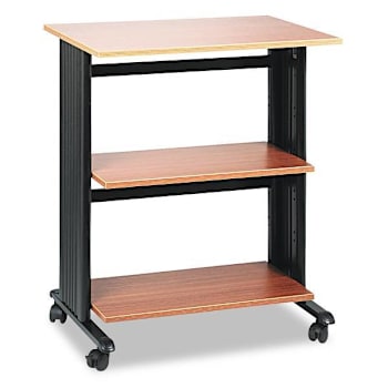 Image for Safco Muv™ Adjustable Printer Stand, 3 Shelves, 29.5 X 20 X 35, Oak/Black from HD Supply