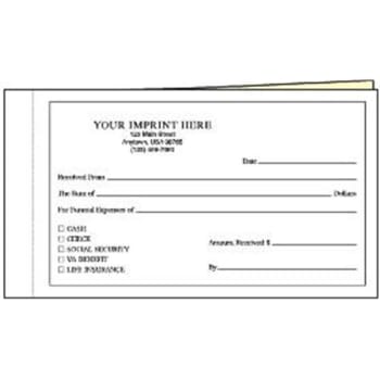 Image for 2-Part Funeral Services Receipts Package Of 100 from HD Supply