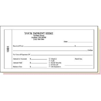 Funeral Receipt Book Triplicate With Imprint