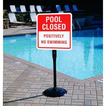 Image for Iron Sign Stanchion, Large from HD Supply