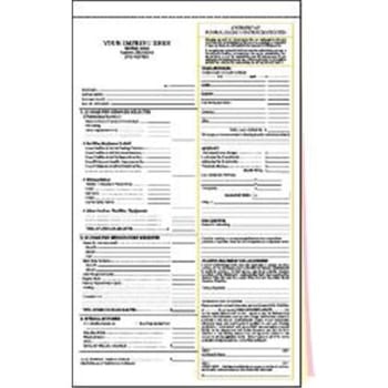 Statement of Funeral Triplicate Version 2 With Imprint, Vertical, Pack Of 100