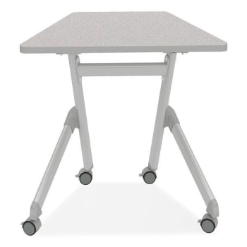 Image for Safco Learn Nesting Trapezoid Desk, 32.83" X 22.25" X 29.5", Gray from HD Supply