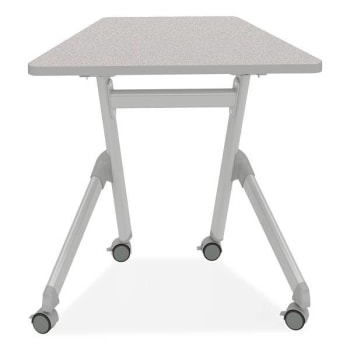 Safco Learn Nesting Trapezoid Desk, 32.83" X 22.25" X 29.5", Gray