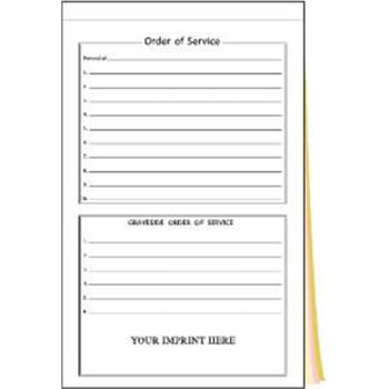 Image for Order of Service QUA Package Of 100 from HD Supply