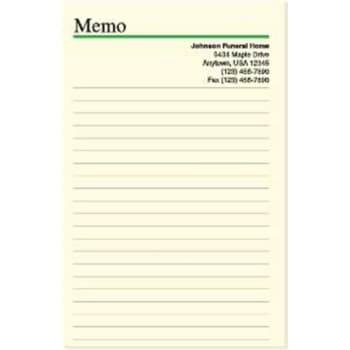 Image for Personalized Memo Pad with Lines, 5-1/2 x 8-1/2 from HD Supply