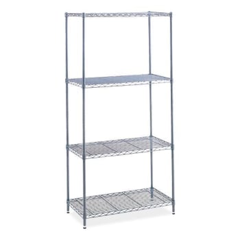 Image for Safco 4-Shelf Industrial Wire Shelving, 36"W X 24"D X 72"H, Metallic Gray from HD Supply
