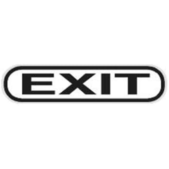Image for Custom Color Exit Dimensional Sign, Non-Reflective, 24 x 6-1/2 from HD Supply