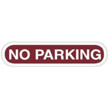 Image for No Parking Dimensional Sign, Custom Color, Non-Reflective, 24 x 6-1/2 from HD Supply