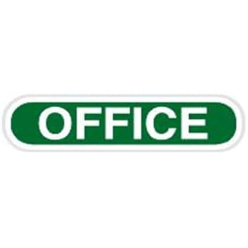 Image for Office Dimensional Sign, Custom Color, Non-Reflective, 24 X 6-1/2 from HD Supply