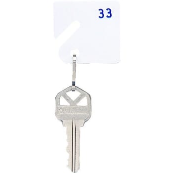Image for Slotted Numbered 1-20 Key Tag (20-Pack) (White) from HD Supply
