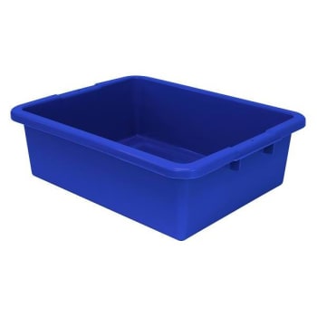 Quantum Storage Systems Bussing Tub, 21-1/2" X 17" X 7", Blue, Case Of 12