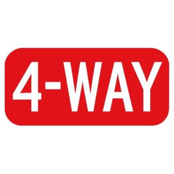 Image for 4-way Supplemental Sign, Reflective, 12 X 6" from HD Supply