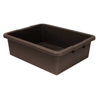 Quantum Storage Systems Bussing Tub, 21-1/2" X 17" X 7", Brown, Case Of 12