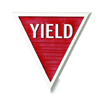Image for Yield Dimensional Sign, Stock Color, Non-Reflective, 18 X 18 from HD Supply
