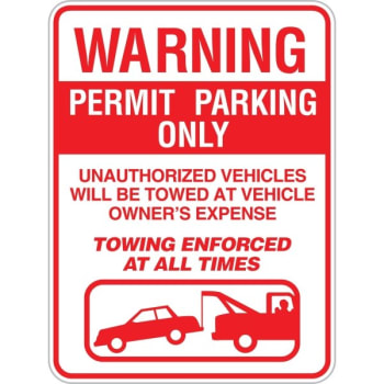Image for Towing/graphic Sign, Non-Reflective, 18 X 24" from HD Supply
