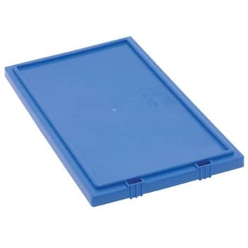 Image for Quantum Storage Systems Geniune Stack & Nest Tote Lid, Blue, Case Of 6 from HD Supply