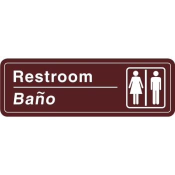 Image for Bilingual Restroom Interior Sign, 9 X 3 from HD Supply