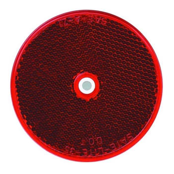 Reflector, Red, 3 Diameter