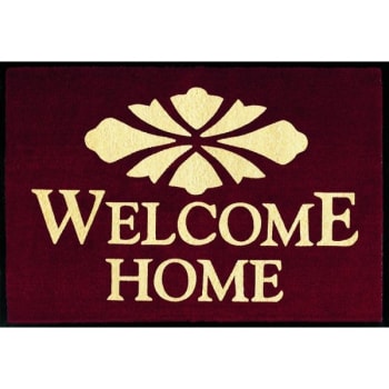 Image for Welcome Home Floor Mat, Maroon, 3' x 2' from HD Supply