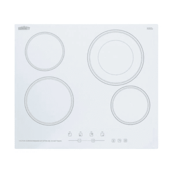 Image for Summit Appliance 24 In. Electric Cooktop Smooth Range (White) from HD Supply